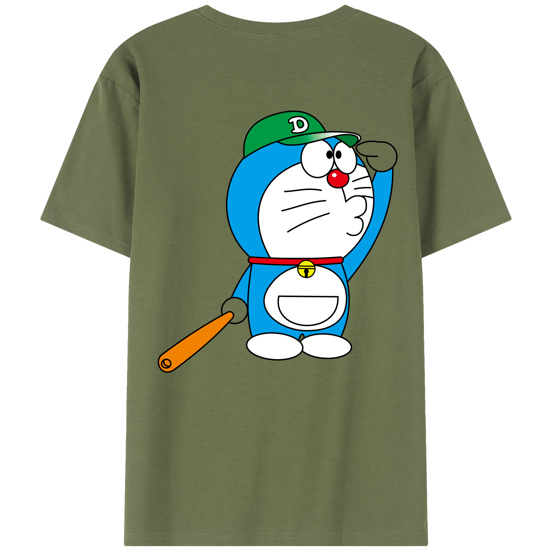 （画像用） ドラえもん Doraemon 綿100％半袖Tシャツ（背面プリント）